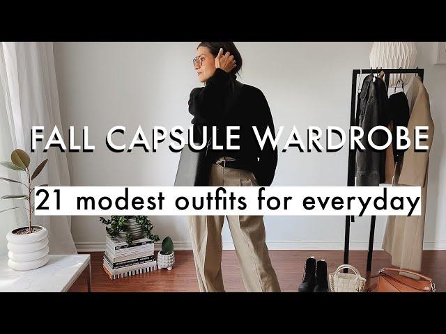 21 Transitional Summer/Fall Outfits |  Capsule Wardrobe For Work & Everyday feat. SSENSE Sale Haul