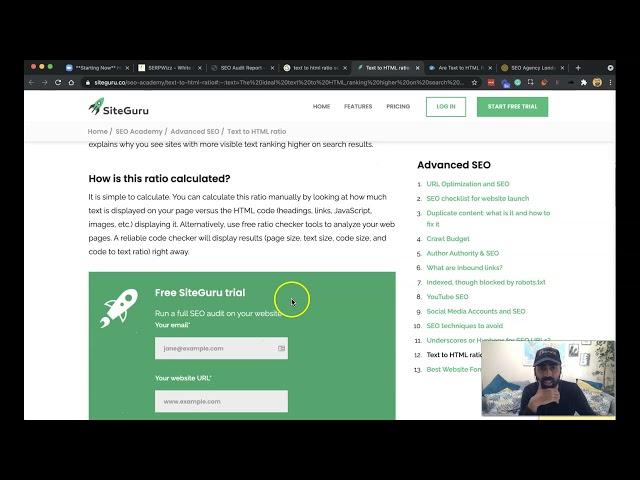 What Is Text To HTML Ratio |  Serpwizz  SEO Reports