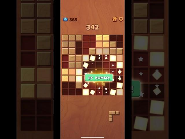 РЕКОРД В ИГРЕ WOODOKU 8X combo— THE RECORD IN THE GAME WOODOKU 8X combo #8xcombowoodoku #woodoku