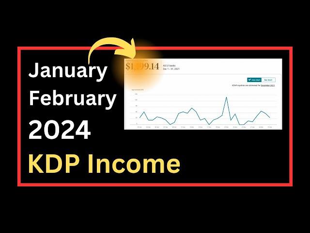 Feburary 2024 KDP Income WITHOUT ADS. Low Content Publishing