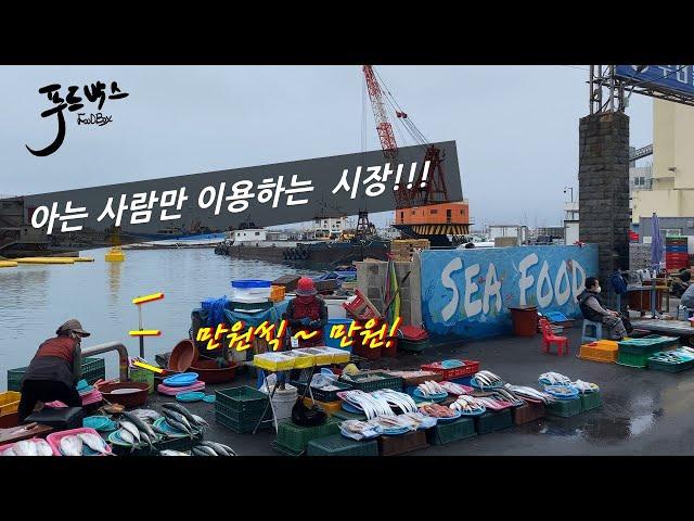 그냥 바구니에 만원!만원!  현지인들만 가는 숨겨진 어시장!? 서부두수협