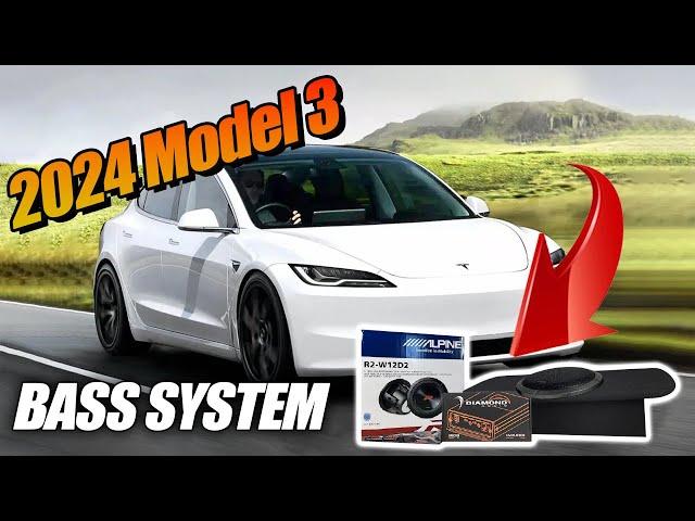 2024 Tesla Model 3 Bass Package System Upgrade, all trims, RWD, Long Range and Performance models.