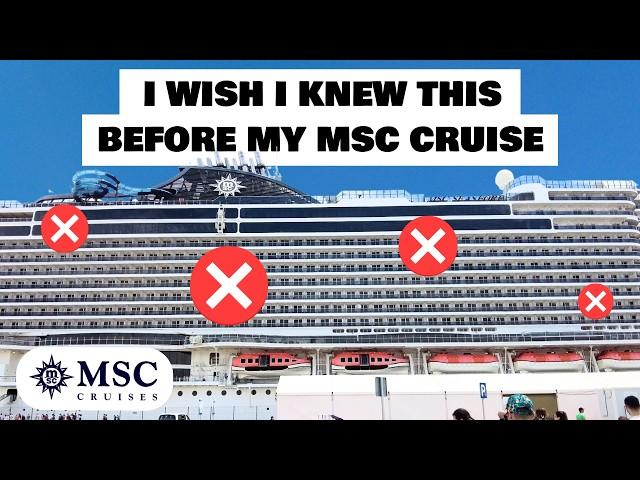 20 MISTAKES to avoid on an MSC Cruise!