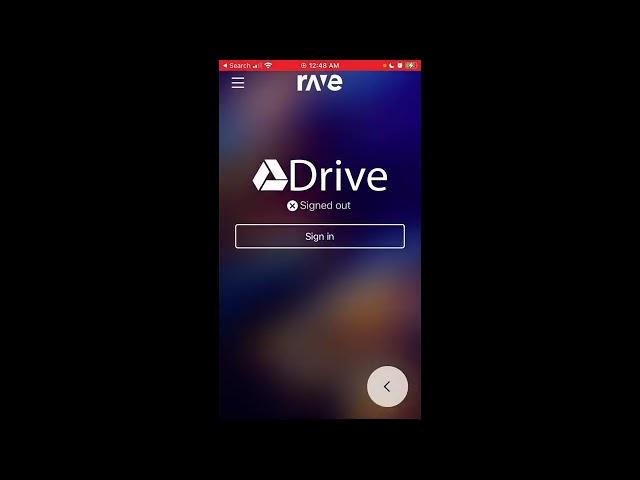 How to connect Google Drive to Rave app?