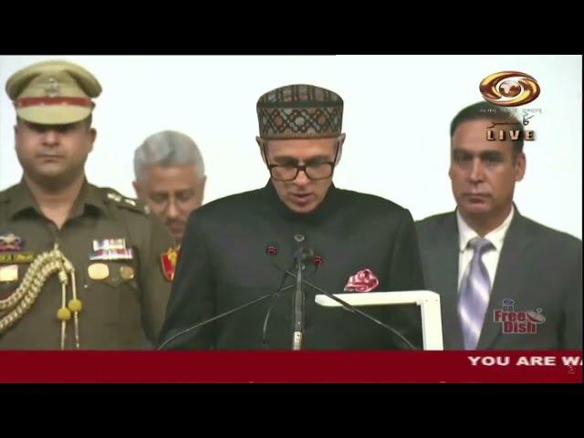 Omar Abdullah takes oath as the Chief Minister of Jammu and Kashmir