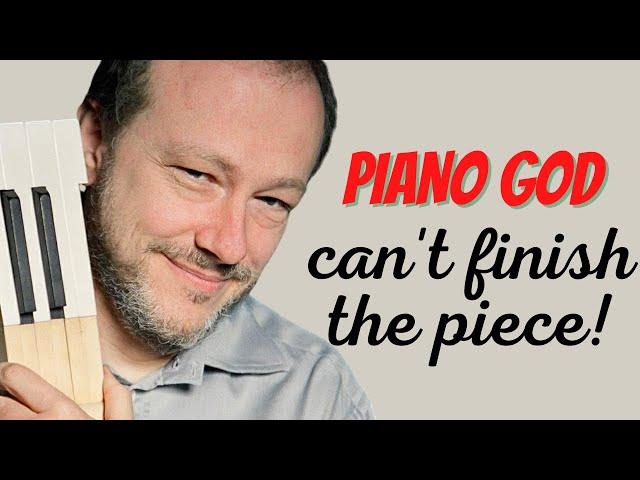 PIANO GOD can't finish the piece! | Dudley Moore Beethoven piano PARODY | Marc-André Hamelin