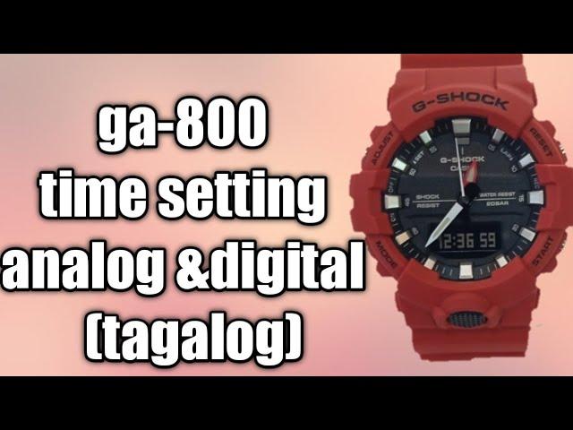 ga-800 analog and digital setting  (tagalog)