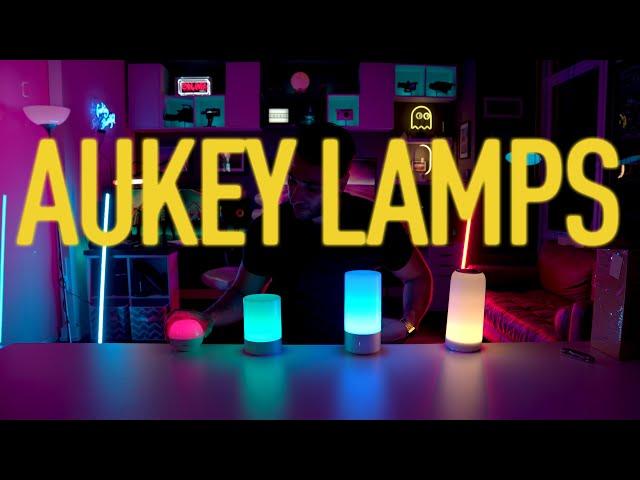 EVERY AUKEY TABLE LAMP Review & Comparison: TOUCH RGB FUN!!!