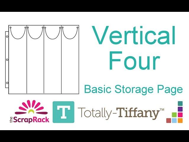 Vertical Four Basic Storage Page for The ScrapRack