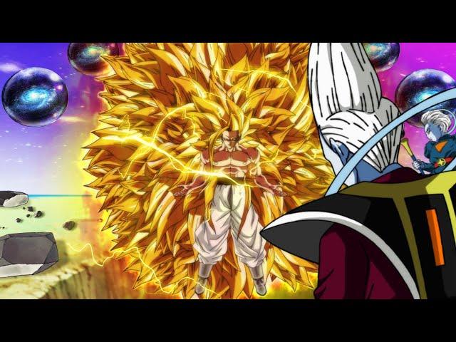 Goku transformed in Super Saiyan 100