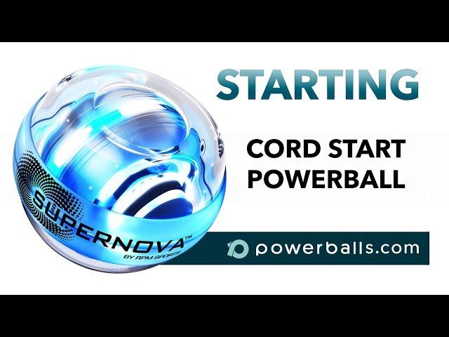 How to start Powerball gyroscope with a string / cord (official RPM Sports video)