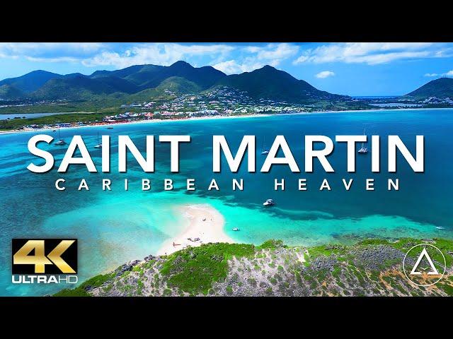 SAINT MARTIN - SINT MAARTEN IN 4K DRONE FOOTAGE (ULTRA HD) - Beautiful Island Landscapes Footage UHD