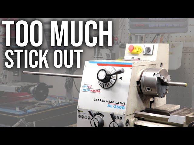 Avoiding A Dangerous Situation on the Lathe | Making A Lathe Spider