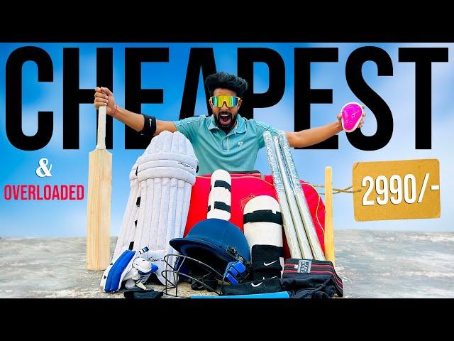 INDIA’S FIRST Cheapest and Overloaded Cricket Kit | Worth ₹2990/- ( 8-13 Years )