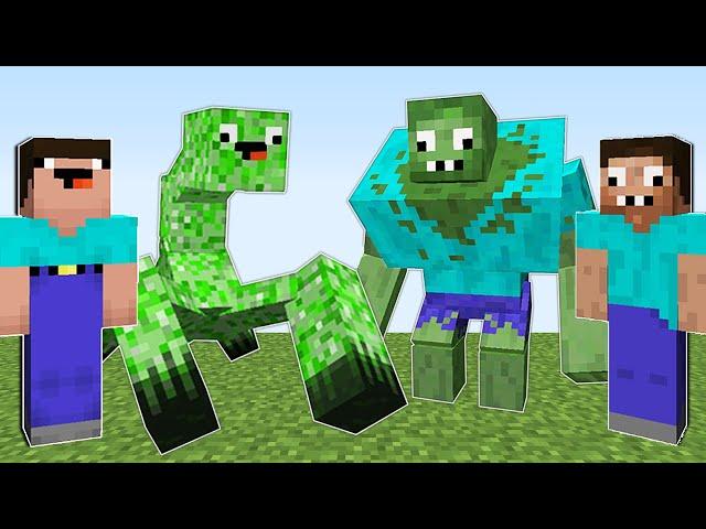 НУБ КРИПЕР ПРОТИВ ПРО ЗОМБИ МУТАНТ В МАЙНКРАФТ ! НУБИК И ТРОЛЛИНГ ЛОВУШКА В MINECRAFT