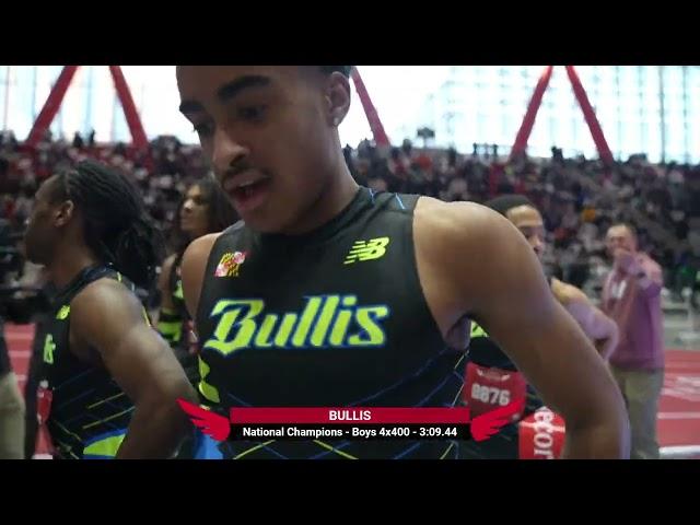 Quincy Wilson Anchors Bullis to US HS 4x4 Record at New Balance Nationals Indoor [Full Race Replay]