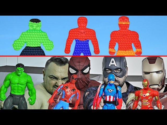 Superheroes Play With Toys Compilation