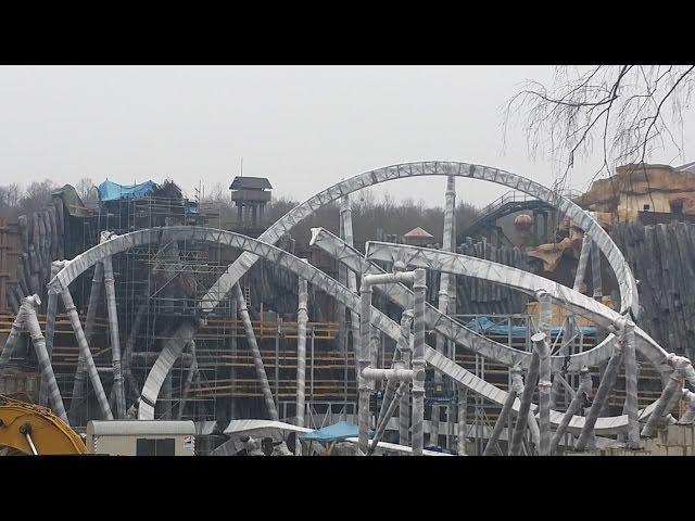 Phantasialand Klugheim Neue Achterbahn Taron Baustelle