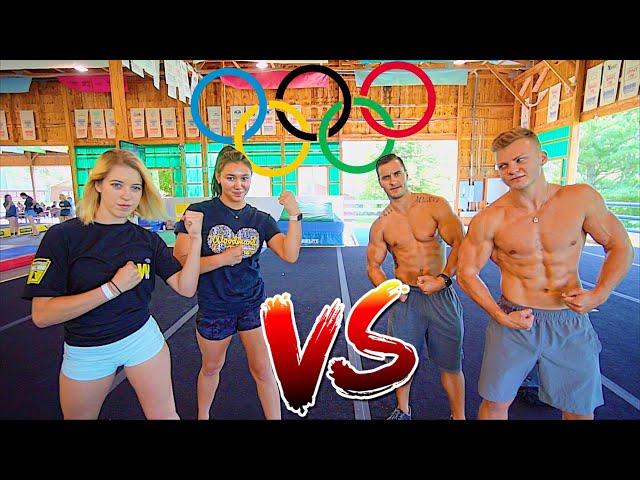 FLIPPING GAME VS OLYMPIC GYMNAST!