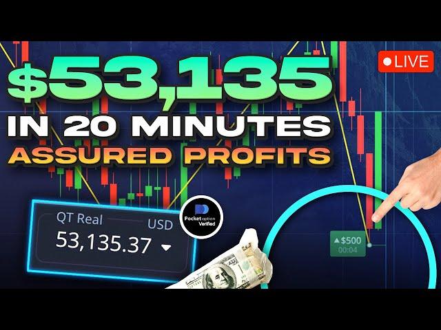 $53,135 PROFIT IN 20 MINUTE [LIVE TRADING] - INSANE BINARY TRADING STRATEGY WITH ASSURED PROFITS