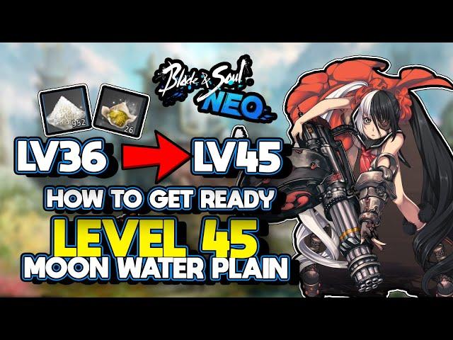 HOW to prepare for LV 45 PATCH (moonwater plain) in Blade and soul NEO