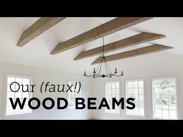 Our New (faux!) Wood Beams & Install
