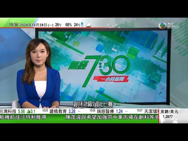 無綫TVB 730 一小時新聞報道｜美國大選特朗普「直搗」民主黨票倉紐約造勢 提減稅方案爭取支持｜西澳州12月起限制紅色P牌司機載客人數｜加拿大海灘現大量神秘白色團狀物 有學者接觸後出現過敏症狀｜