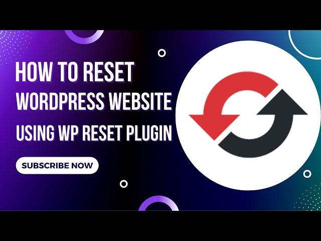 How to reset wordpress website | Wp Reset pulgin | plugin