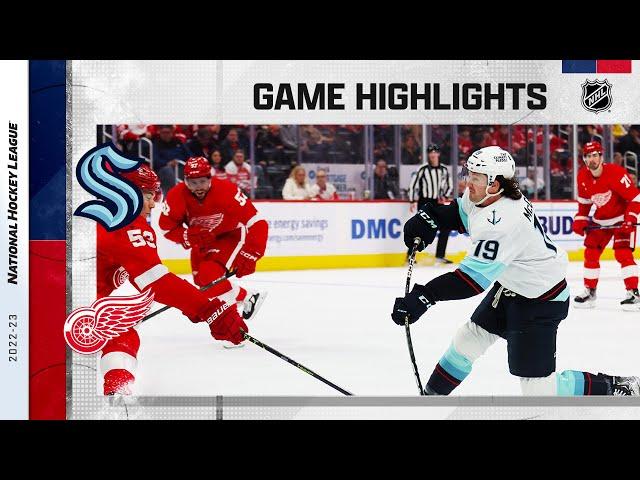 Kraken @ Red Wings 3/2 | NHL Highlights 2023