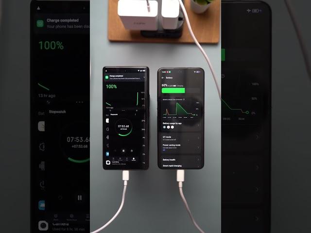 Infinix Zero Ultra 260w versus Realme GT3 240w charging speed test