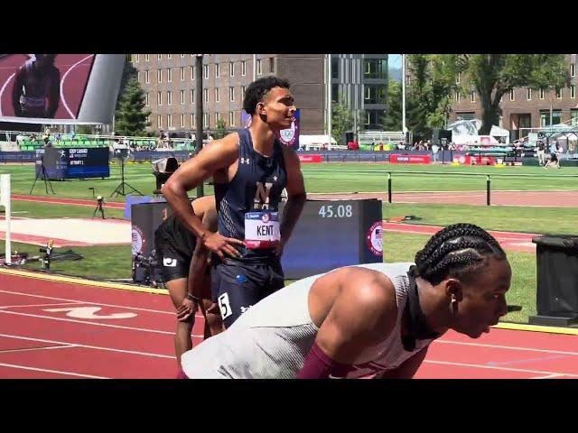 400m U.S. Olympic T&F Trials Round 1 H3 (Blockburger 45.08, Deadmon)