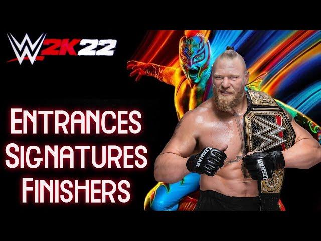 WWE 2K22 Entrances/Signatures/Finishers: Brock Lesnar