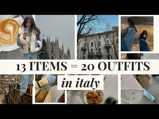 Milan Italy Travel Capsule: 13 Items - 20 outfits