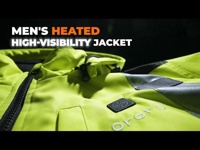 ororo Men's Heated High Visibility Work Jacket