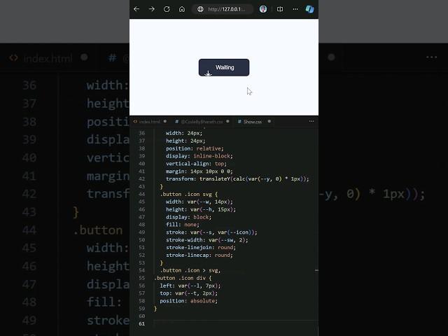 Day 053 - Micro css download button animation #coding #webdevelopment #frontend #html #css #webdev