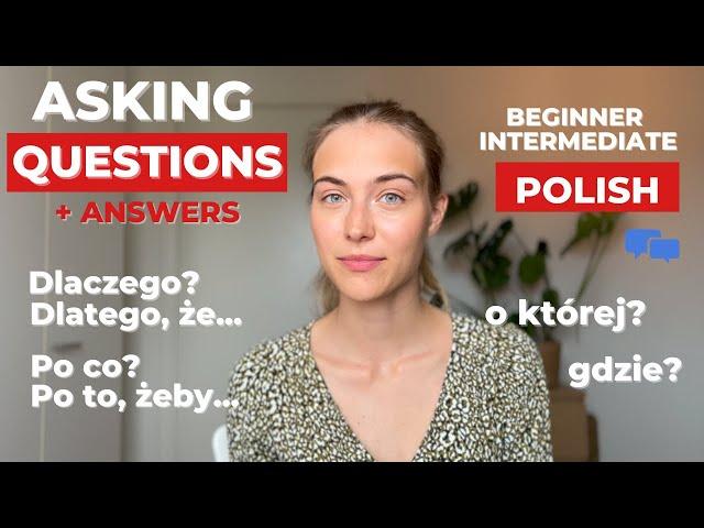 Questions and answers in Polish | useful expressions