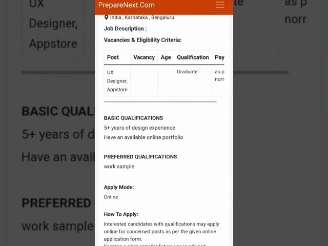 UX Designer, Appstore Amazon 2023 | IN, KA, Bangalore