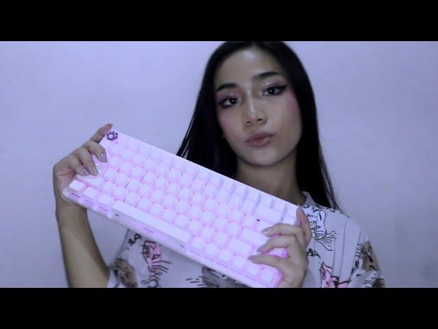 1 Minute ASMR ︎ 𝐛𝐮𝐢𝐥𝐝𝐢𝐧𝐠 𝐦𝐲 𝐟𝐢𝐫𝐬𝐭 𝐦𝐞𝐜𝐡𝐚𝐧𝐢𝐜𝐚𝐥 𝐤𝐞𝐲𝐛𝐨𝐚𝐫𝐝