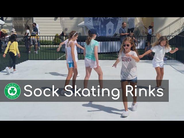 Sock Skating Rinks Rentals by Emerald Events in Southern California