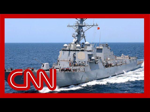 Missiles fired toward US warship responding to attack on commercial tanker