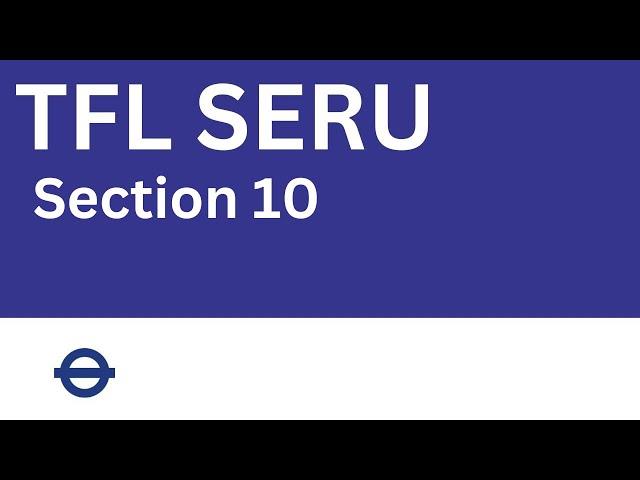 TFL SERU - Section 10: Ridesharing