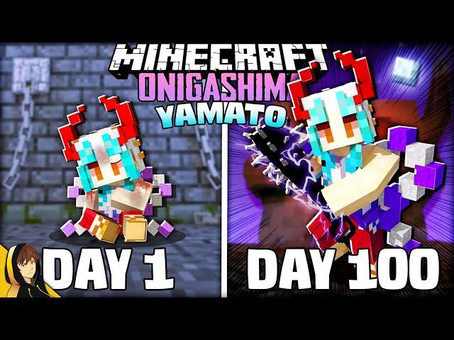 I Survived 100 Days as YAMATO from ONE PIECE in Minecraft!?!