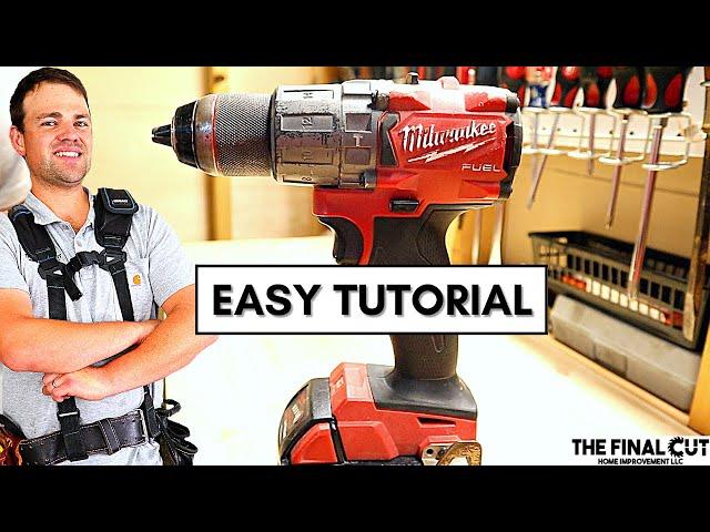 Milwaukee m18 Cordless Drill Tutorial and Settings