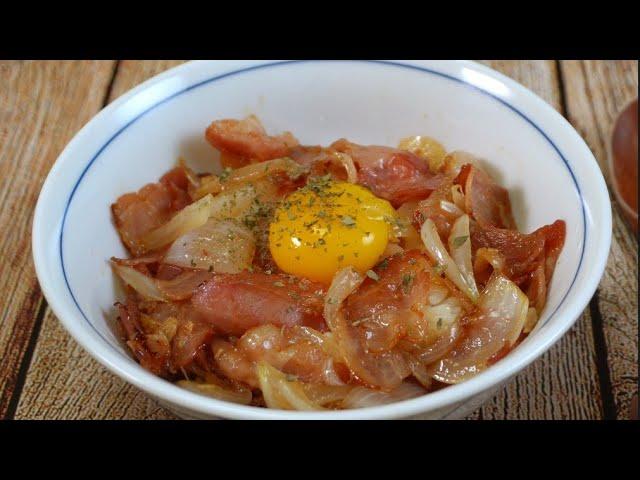 Eng sub)Korean Bacon Bowl Recipe!So Easy!!