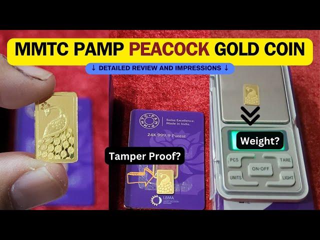 MMTC PAMP 2g 24K Peacock Gold Bar Unboxing | Detailed Review and Impressions