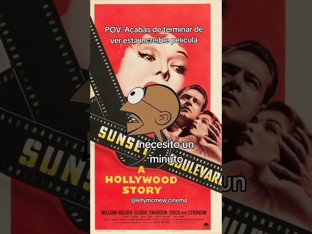 #sunsetboulevard es una #película clásica increíble #recomendacionespeliculas #cineclasico