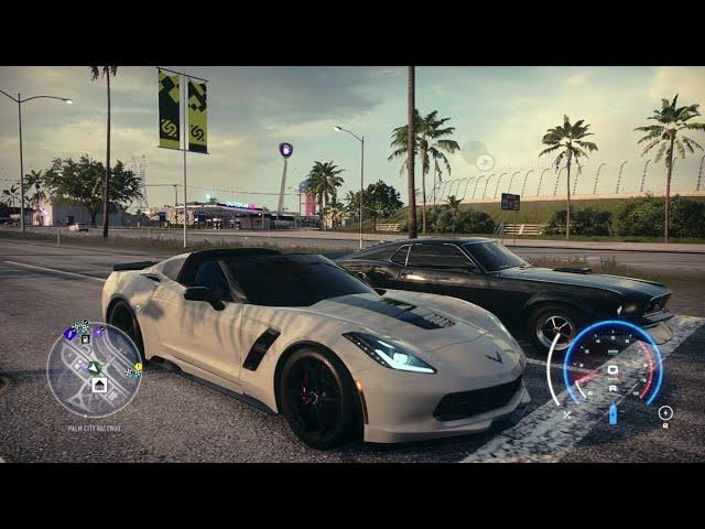 NFS Heat - Corvette Grand Sport vs Mustang Boss 302