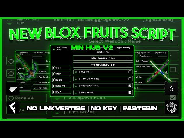 [NEW] Blox Fruits Script/Hack Min Hub V2 | Auto Farm | Auto Raid | Auto V4 (Mobile & PC)