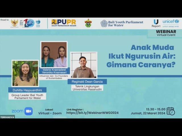 Webinar Hari Air Sedunia: Anak Muda Ikut Ngurusin Air, Gimana Caranya?