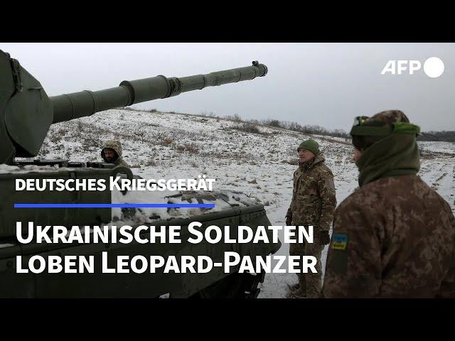 Ukrainische Soldaten schwärmen vom Leopard-Panzer | AFP